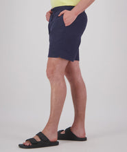 Load image into Gallery viewer, Swanndri Neville Linen Shorts - Navy
