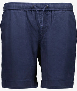 Swanndri Neville Linen Shorts - Navy