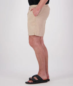 Swannndri Neville Linen Short - Taupe