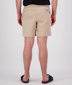Swannndri Neville Linen Short - Taupe