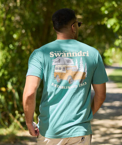 Swanndri Pop Top T-Shirt - Jade/Light Taupe
