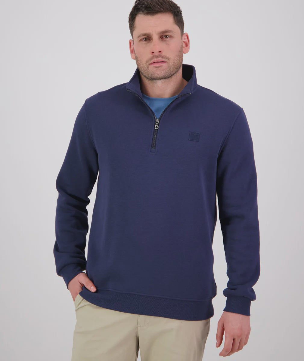 Swanndri Fundamentals Quarter Zip - Navy