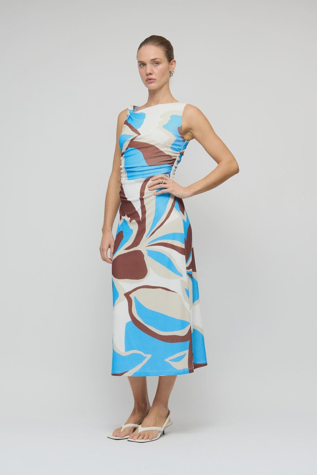Staple The Label Cielo Mesh Midi Dress - Abstract