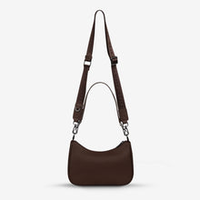 Load image into Gallery viewer, Status Anxiety Look Both Ways Handbag - Cocoa/Brushed Gold

