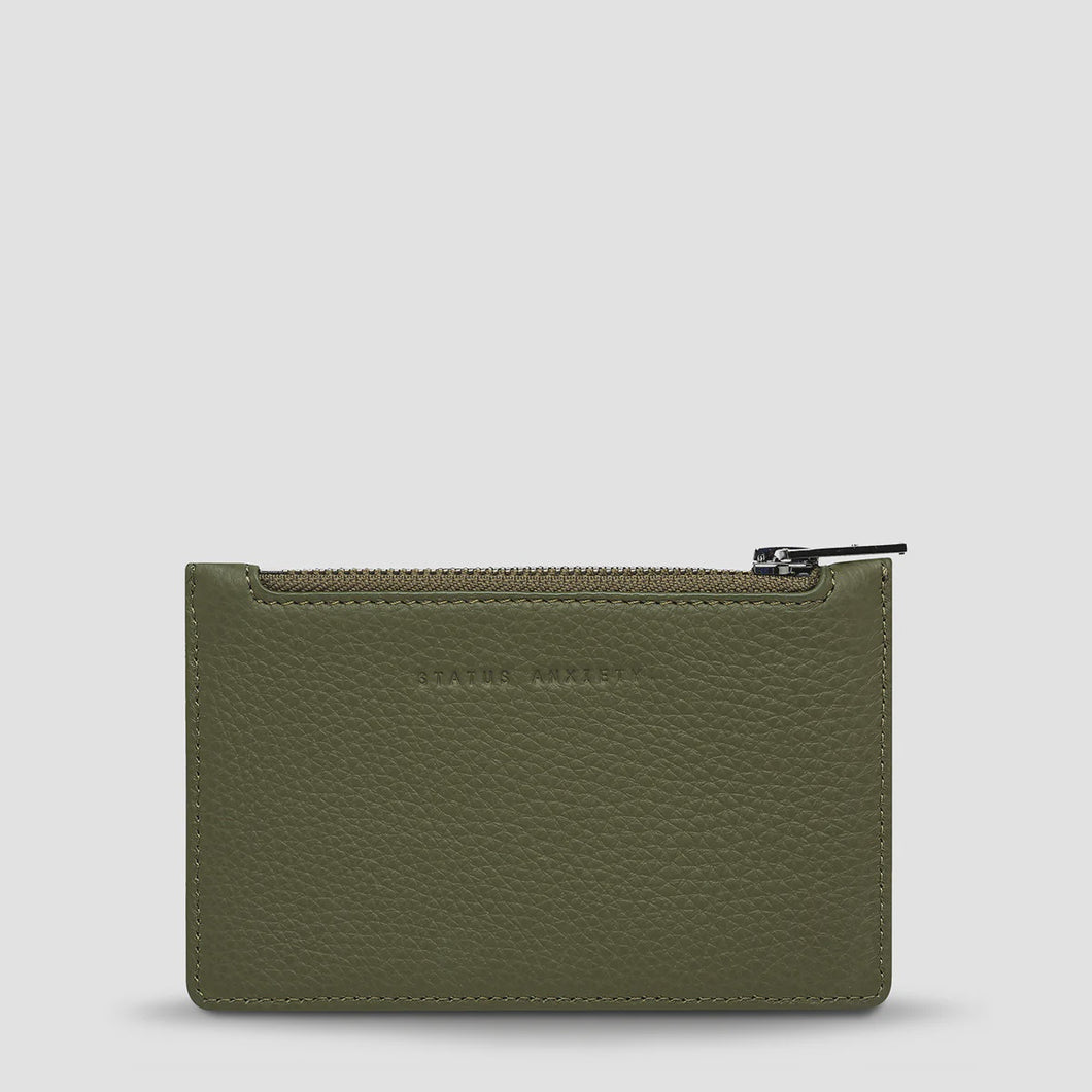 Status Anxiety Avoiding Things Wallet - Khaki