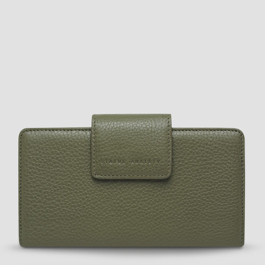 Status Anxiety Ruins Women's Leather Wallet - Khaki