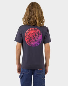 Santa Cruz Boys MFG Dot Fade Tee - Navy