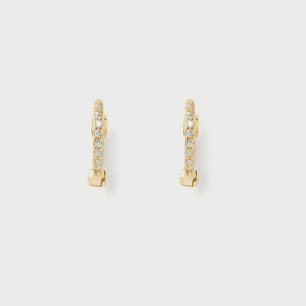 Arms Of Eve Tabitha Huggie Earrings