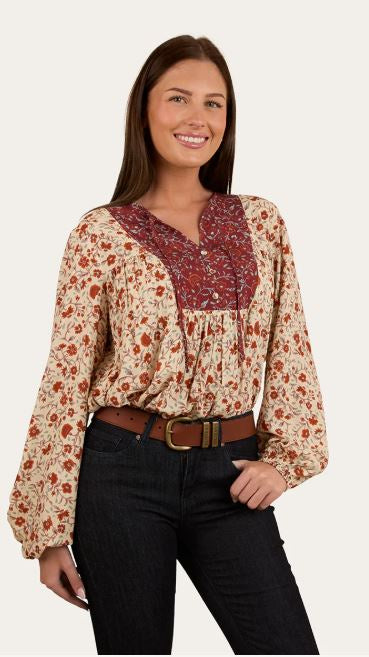 Ringers Western Twyla Womens Fashion Top - Off White