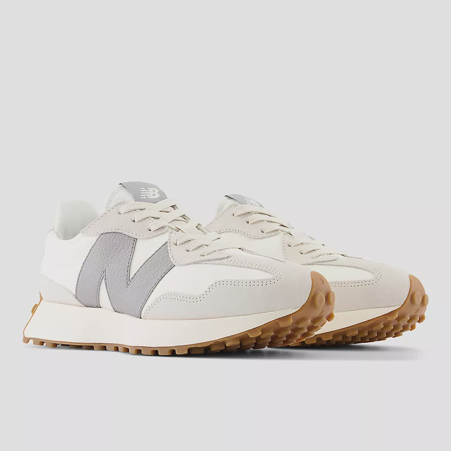 New Balance 327 Shoe - Moonbeam with Shadow Grey