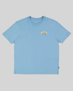 Billabong Diamond Grit Tee (8-14) - Blue Wash