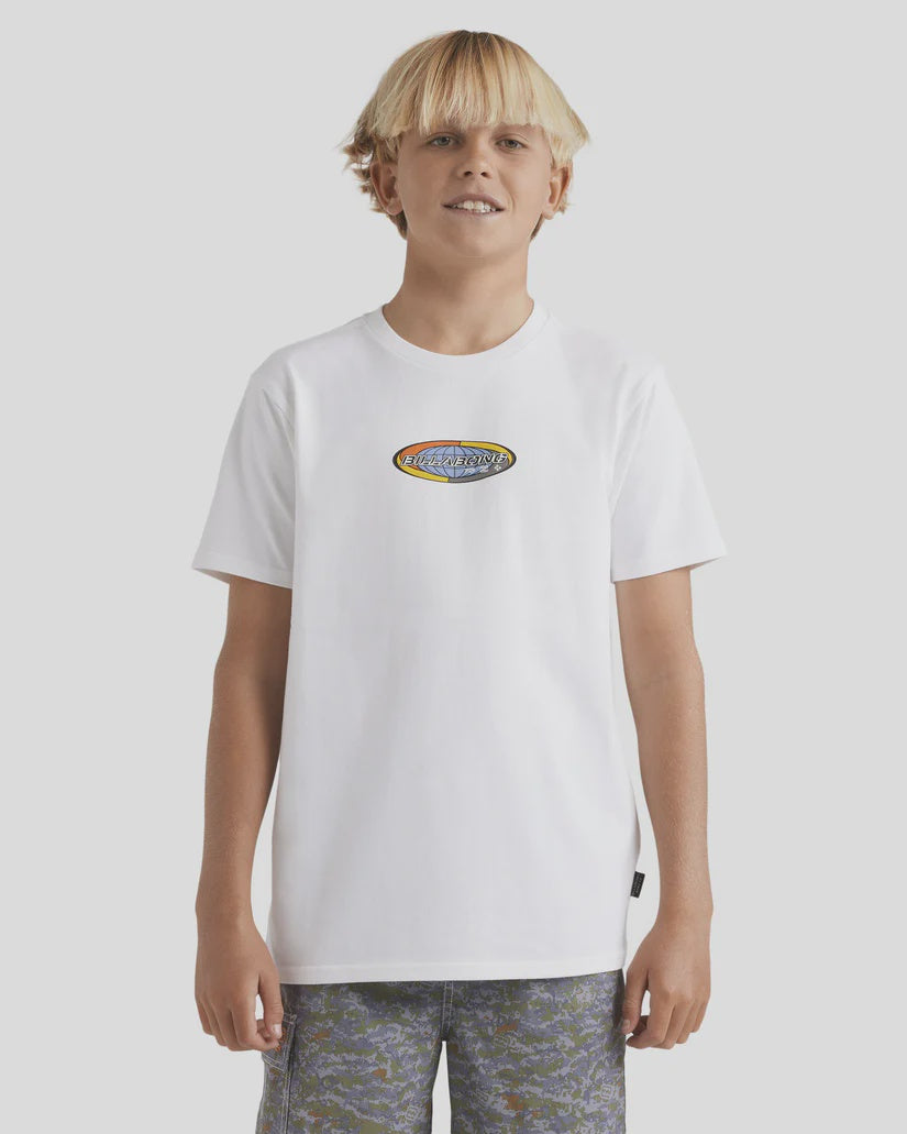 Billabong Boys Spec Pill T-Shirt - White