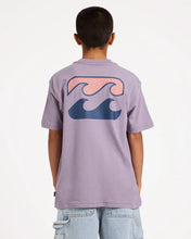 Load image into Gallery viewer, Billabong Crayon Wave T-Shirt (10-16) - Purple Ash
