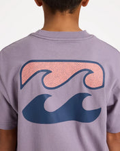 Load image into Gallery viewer, Billabong Crayon Wave T-Shirt (10-16) - Purple Ash
