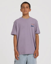 Load image into Gallery viewer, Billabong Crayon Wave T-Shirt (10-16) - Purple Ash
