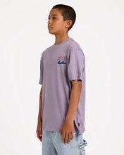 Load image into Gallery viewer, Billabong Crayon Wave T-Shirt (10-16) - Purple Ash
