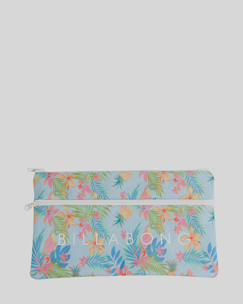 Billabong In Da Jungle Large Pencil Case - Blue Glow