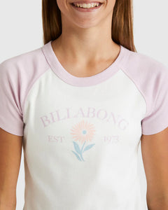 Billabong Girls 6-14 Sunny Raglan - Iced Lavender