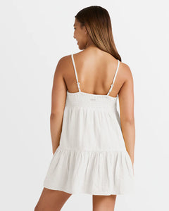Billabong Girls Wave After Wave Dress - Salt Crystal