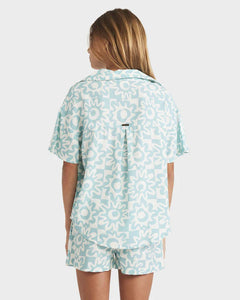 Billabong Lost On You Shirt (6-14) - Misty Blue
