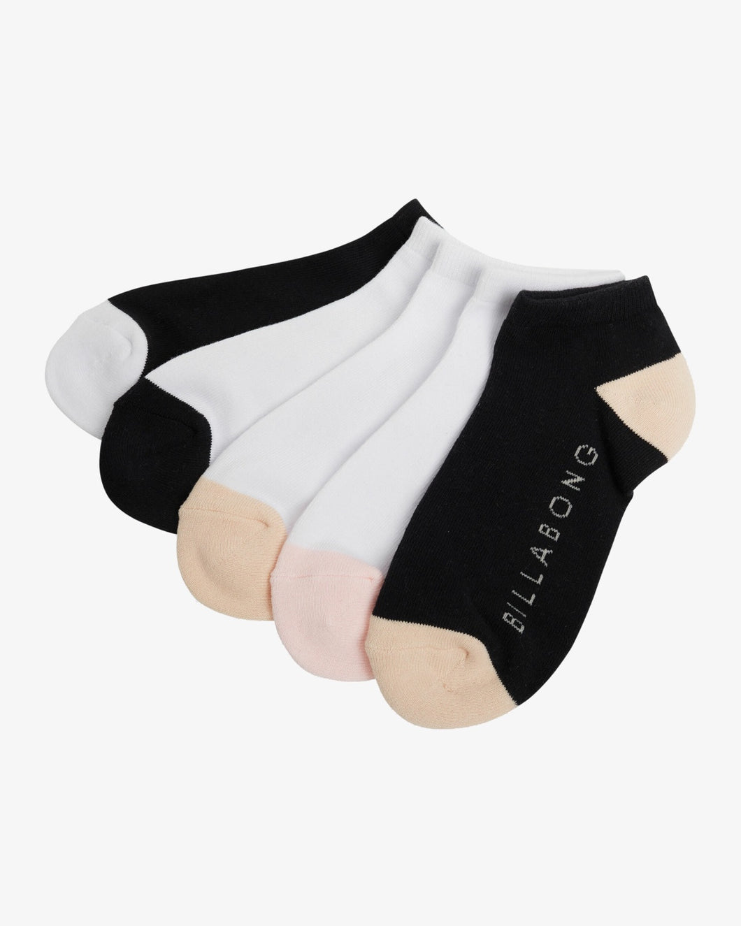 Billabong Serenity 5 Pack Of Socks - Peach