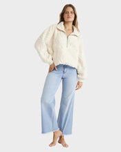 Load image into Gallery viewer, Billabong Sun Trippin Half Zip Crew - White Cap
