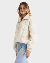 Load image into Gallery viewer, Billabong Sun Trippin Half Zip Crew - White Cap
