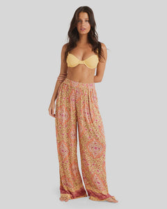 Billabong Sweet Mystic Follow Me Pant - Pale Yellow