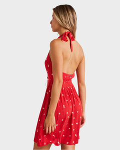 Billabong Darlin Halter Dress - Fiesta Red Arnold's Billabong Darlin Halter Dress - Fiesta Red Arnold's