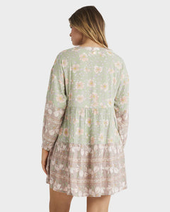 Billabong More To Sea La Mer Dress - Pistachio