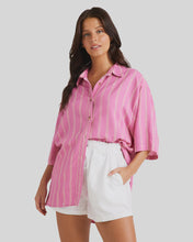 Load image into Gallery viewer, Billabong Amor Stripe Shirt - Dahlia 2
