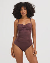 Load image into Gallery viewer, Billabong Womens Sol Searcher Wrap One Piece Swimsuit - Teak
