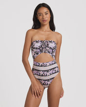 Load image into Gallery viewer, Billabong Womens Forevermore Summer Bandeau One Piece Swimsuit - Black Pebble
