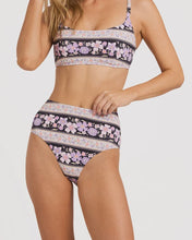 Load image into Gallery viewer, Billabong Womens Forevermore High Retro Bikini Bottom - Black Pebble
