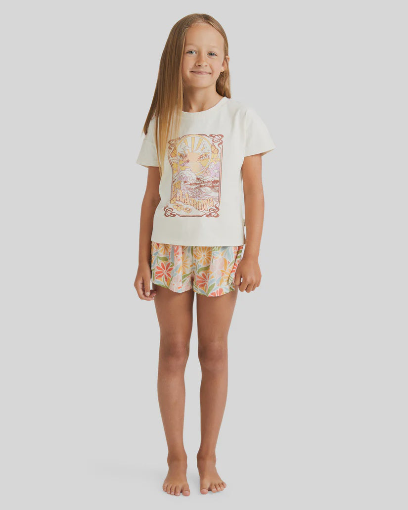 Billabong Girls 0-5 Magic Swell T-Shirt - Salt Crystal