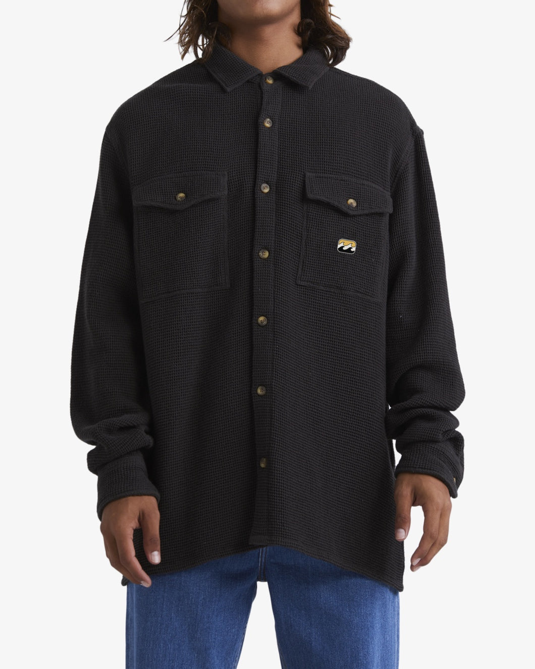 Billabong Waffle On Long Sleeve Shirt