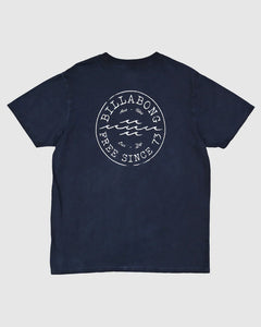 Billabong Big Wave Daz T-Shirt - Dusty Navy