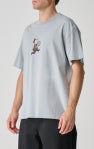 S-Double Man With Dot SS Tee - Blue Grey
