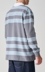 Load image into Gallery viewer, S-Double PK Stripe Rugby - Baby Blue
