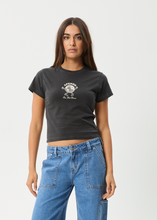 Load image into Gallery viewer, Afends Last Dance Baby Tee - Stone Black
