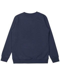 Santa Cruz Split Not A Dot Front Crew Neck Sweater - Navy