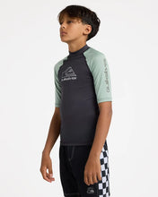 Load image into Gallery viewer, Quiksilver On Tour Youth Rashie - Iceberg Green
