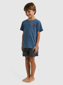 Quiksilver Youth Back Flash SS Tee - Bering Sea