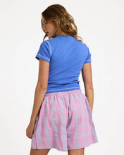 Load image into Gallery viewer, Roxy Phoebe Check Elastic Waist Shorts - Fuschia Pink

