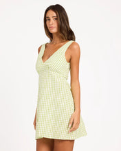 Load image into Gallery viewer, Roxy Charlie Check Mini Dress - Leaf Green
