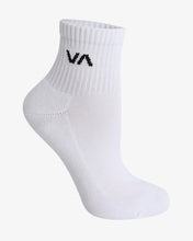 Load image into Gallery viewer, RVCA VA Mini Crew Sock - White
