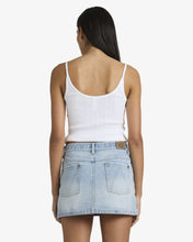 Load image into Gallery viewer, RVCA  Mini Denim Skirt - Bleached Indigo
