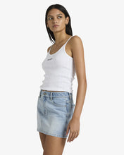Load image into Gallery viewer, RVCA  Mini Denim Skirt - Bleached Indigo
