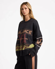 Load image into Gallery viewer, RVCA Womens Puck It Pullover Crew - Washed Black
