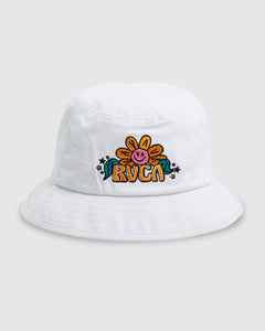 RVCA United Pops Bucket Hat - White